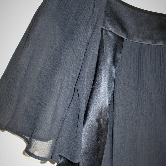 BANANA REPUBLIC NAVY BLUE SILK BLOUSE - Picture 6 of 10